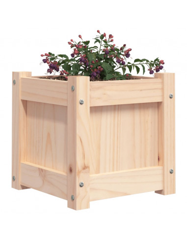 Fioriera da Giardino 31x31x31 cm in Legno Massello di Pino