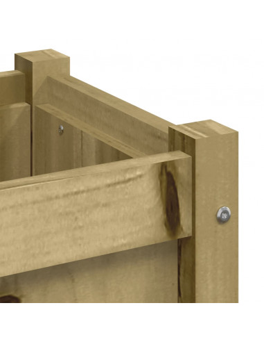 Fioriere da Giardino 2 pz in Legno di Pino Impregnato