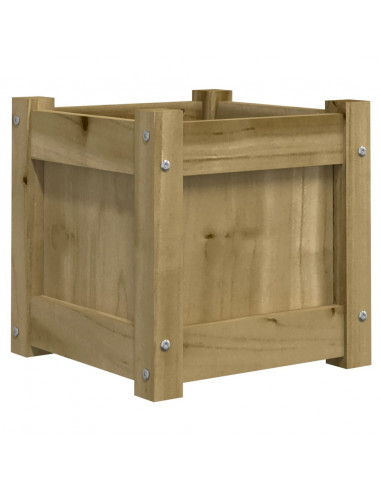 Fioriera da Giardino 31x31x31 cm in Legno di Pino Impregnato