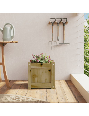 Fioriera da Giardino 31x31x31 cm in Legno di Pino Impregnato
