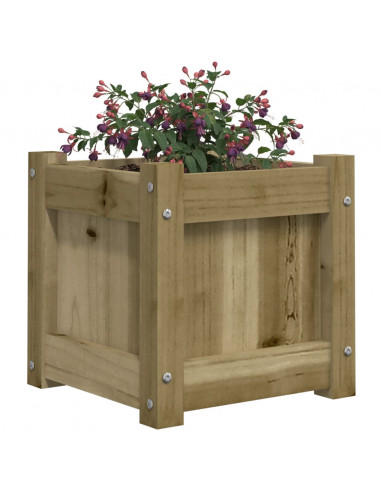 Fioriera da Giardino 31x31x31 cm in Legno di Pino Impregnato