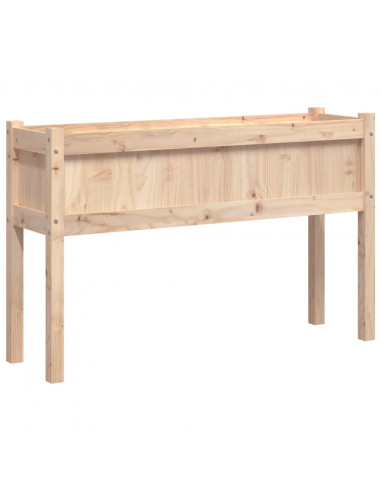 Fioriera Giardino con Gambe 110x31x70 cm Legno Massello Pino