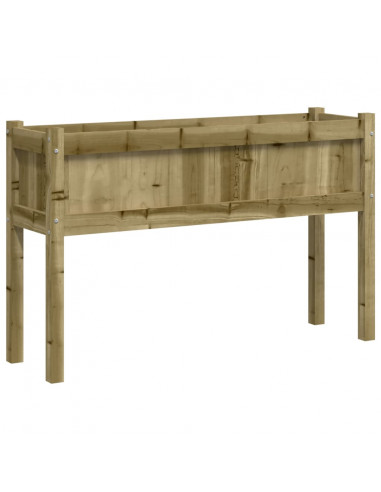 Fioriera Giardino con Gambe 110x31x70 cm Legno Pino Impregnato