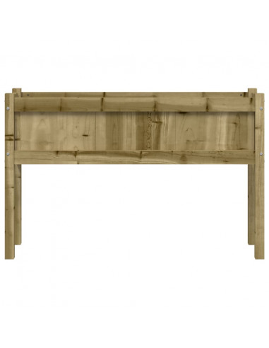 Fioriera Giardino con Gambe 110x31x70 cm Legno Pino Impregnato