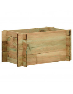 Fioriera Giardino Letto Vegetale Legno Pino Impregnato 40 cm 2