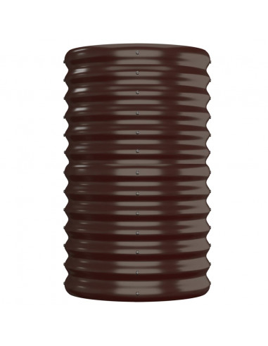 Letto Giardino Acciaio Verniciato a Polvere 152x40x68cm Marrone