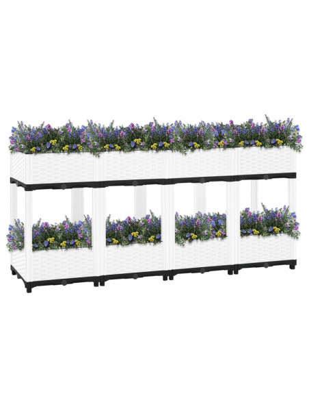 Fioriera Rialzata 160x40x71 cm in Polipropilene