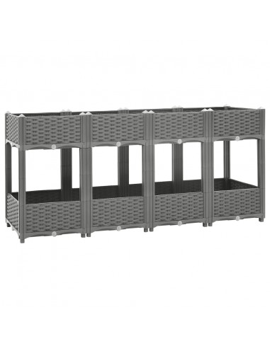 Fioriera Rialzata 160x40x71 cm in Polipropilene