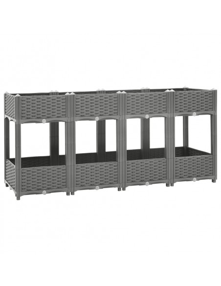 Fioriera Rialzata 160x40x71 cm in Polipropilene