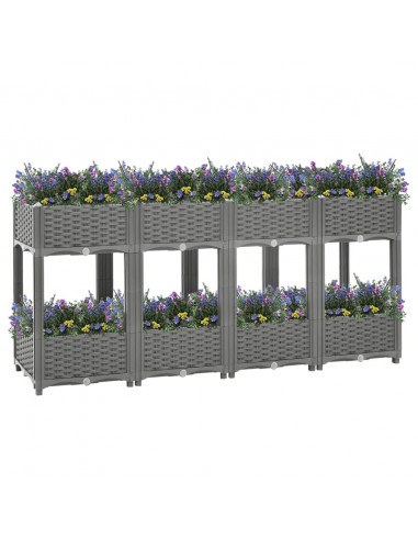 Fioriera Rialzata 160x40x71 cm in Polipropilene