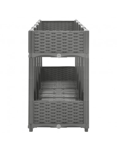 Fioriera Rialzata 160x40x71 cm in Polipropilene