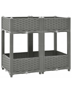 Fioriera Rialzata 80x40x71 cm in Polipropilene 2