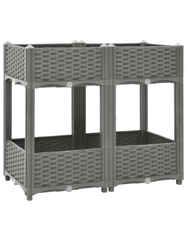 Fioriera Rialzata 80x40x71 cm in Polipropilene