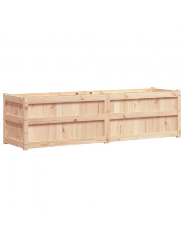 Fioriera da Giardino 180x50x50 cm in Legno Massello di Pino