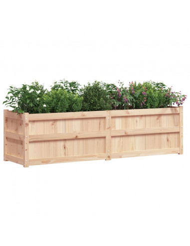 Fioriera da Giardino 180x50x50 cm in Legno Massello di Pino