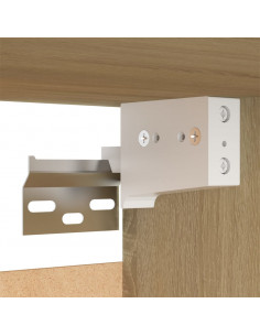 Set di Mobili Porta TV 10 pz Rovere Sonoma in Legno Multistrato