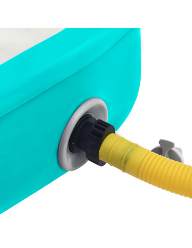 Tappetino Ginnastica Gonfiabile con Pompa 60x100x20cm PVC Verde
