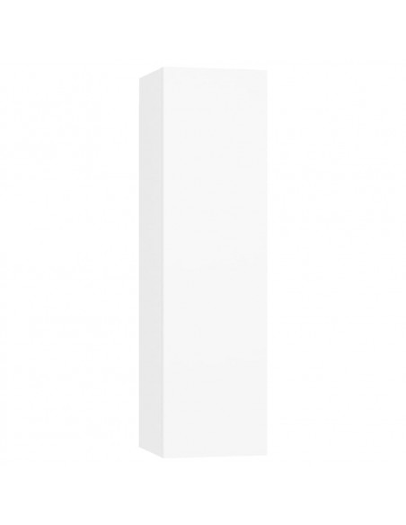 Set Mobili Porta TV 3 pz Bianco in Legno Multistrato