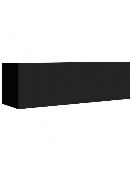 Set di Mobili Porta TV 6 pz Nero in Legno Multistrato