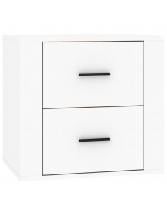 Comodino a Muro Bianco 50x36x47 cm 2