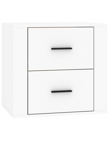 Comodino a Muro Bianco 50x36x47 cm