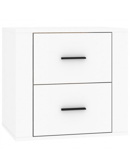Comodino a Muro Bianco 50x36x47 cm