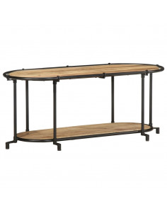 Mobile Porta TV 100x42x40 cm in Massello di Mango Grezzo 2