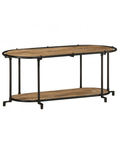 Mobile Porta TV 100x42x40 cm in Massello di Mango Grezzo