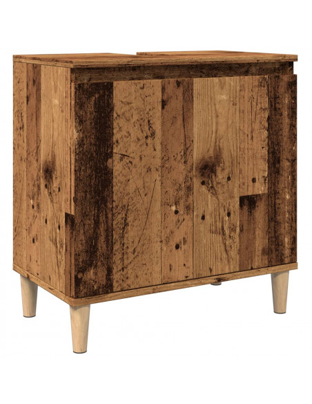 Mobile Lavabo Legno Antico 58x33x60 cm in Legno Multistrato