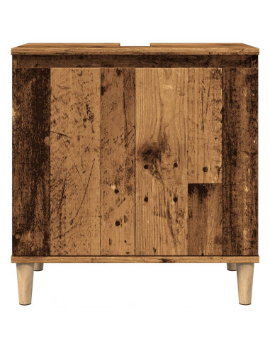 Mobile Lavabo Legno Antico 58x33x60 cm in Legno Multistrato