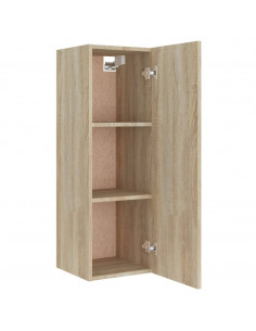 Set di Mobili Porta TV 4 pz Rovere Sonoma in Legno Multistrato