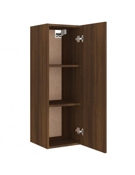 Set Mobili Porta TV 4 pz Rovere Marrone in Legno Multistrato