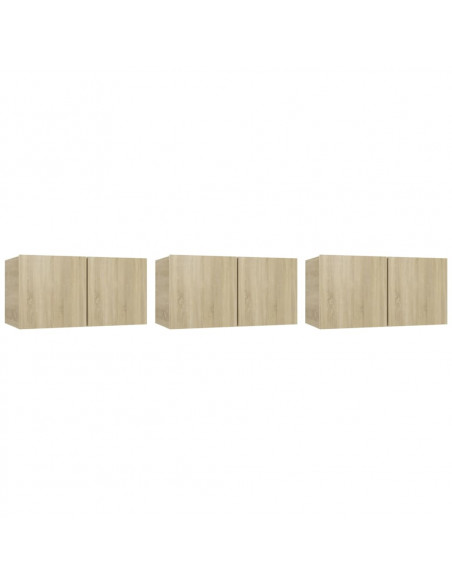 Set di Mobili Porta TV 5 pz Rovere Sonoma in Legno Multistrato