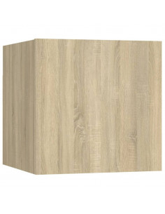 Set di Mobili Porta TV 7 pz Rovere Sonoma in Legno Multistrato