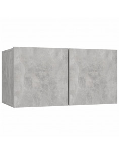 Set di Mobili Porta TV 6 pz Grigio Cemento in Legno Multistrato