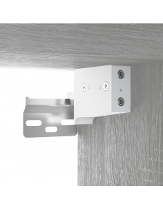 Set di Mobili Porta TV 4 pz Grigio Sonoma in Legno Multistrato