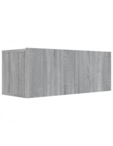 Set Mobili Porta TV 3 pz Grigio Sonoma in Legno Multistrato