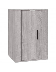 Set Mobili Porta TV 3 pz Grigio Sonoma in Legno Multistrato