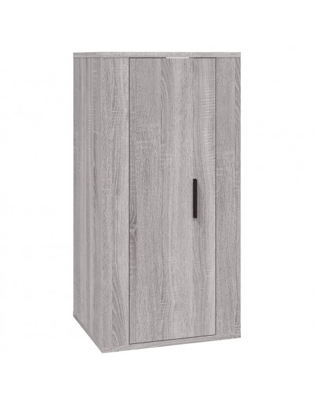 Set Mobili Porta TV 3 pz Grigio Sonoma in Legno Multistrato
