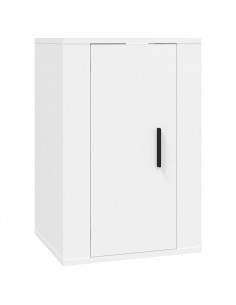 Set Mobili Porta TV 3 pz Bianco in Legno Multistrato