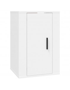 Set di Mobili Porta TV 4 pz Bianco in Legno Multistrato