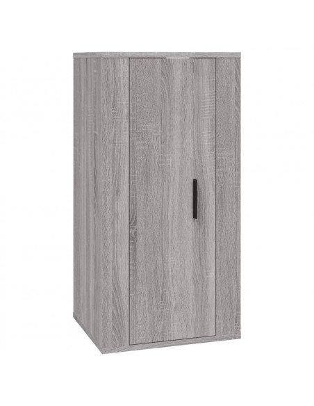 Set di Mobili Porta TV 4 pz Grigio Sonoma in Legno Multistrato