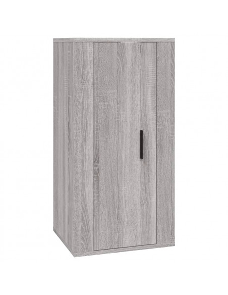 Set Mobili Porta TV 2 pz Grigio Sonoma in Legno Multistrato
