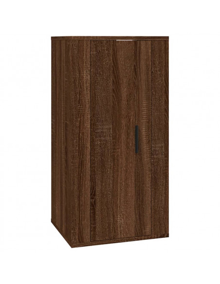 Set Mobili Porta TV 4 pz Rovere Marrone in Legno Multistrato