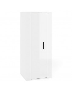 Set di Mobili Porta TV 2 pz Bianco Lucido in Legno Multistrato