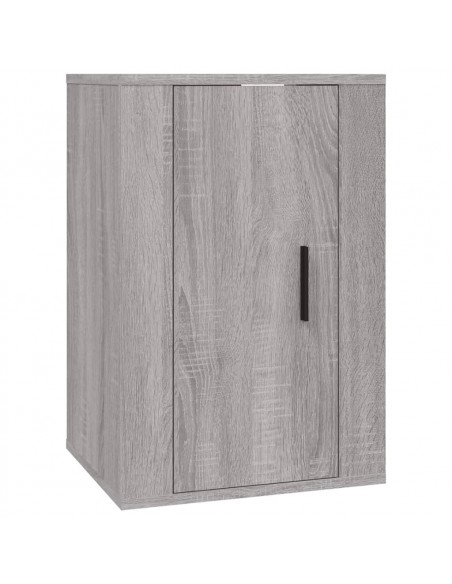 Set di Mobili Porta TV 4 pz Grigio Sonoma in Legno Multistrato