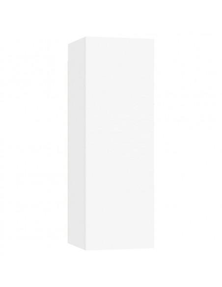 Set di Mobili Porta TV 4 pz Bianco in Legno Multistrato