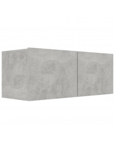 Set di Mobili Porta TV 6 pz Grigio Cemento in Legno Multistrato