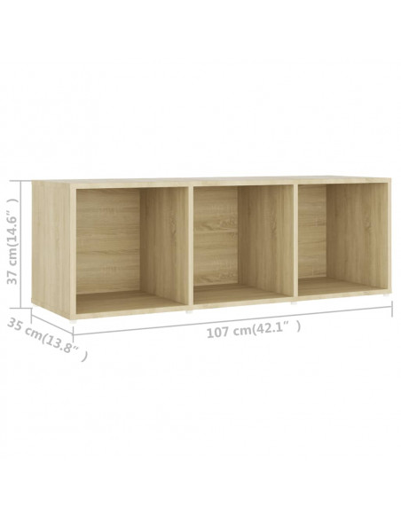 Set Mobili TV 3 pz Rovere Sonoma in Truciolato