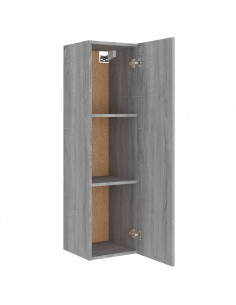 Set di Mobili Porta TV 4 pz Grigio Sonoma in Legno Multistrato